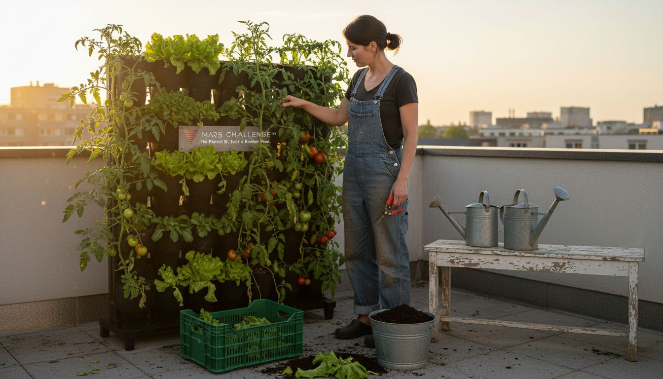 Cultiva tus propios alimentos en casa con un huerto vertical, la opción urbana para comer de forma sostenible.