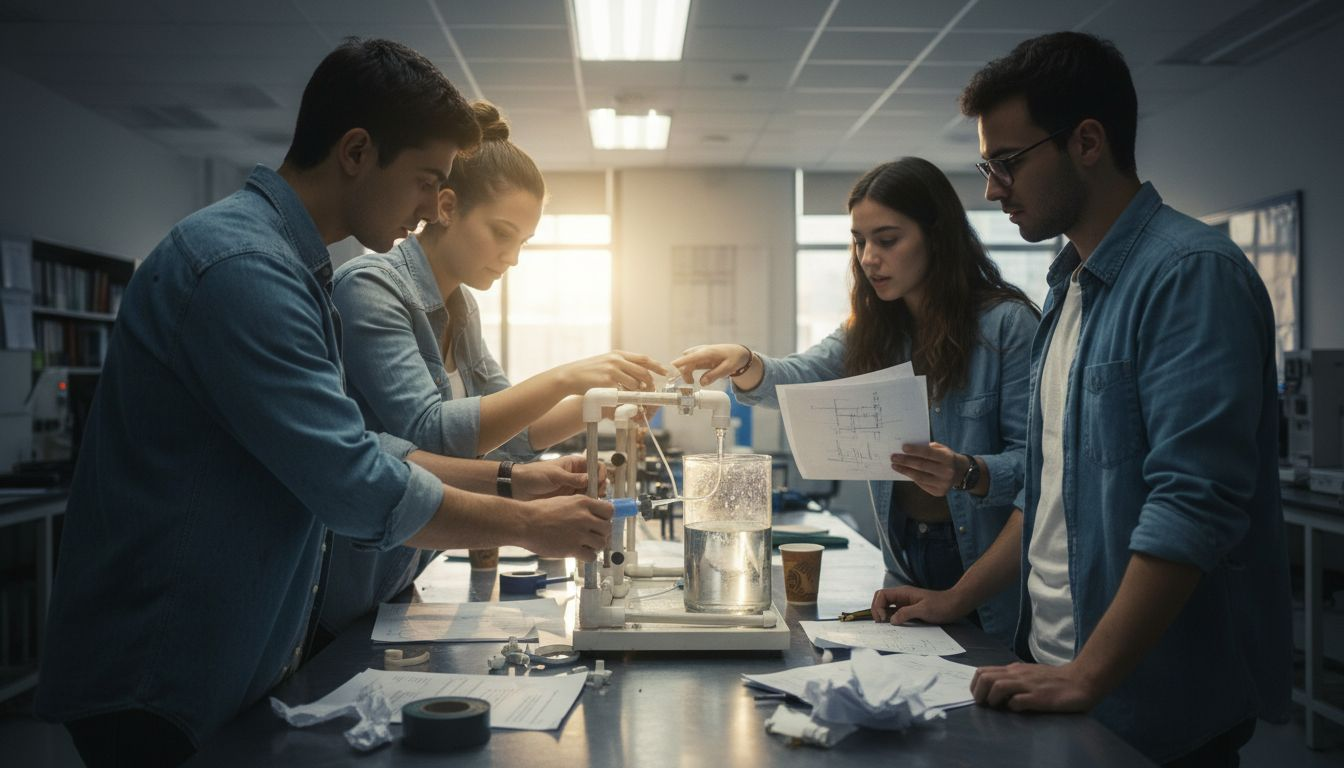 Grupo desenvolve protótipo para recolha de água