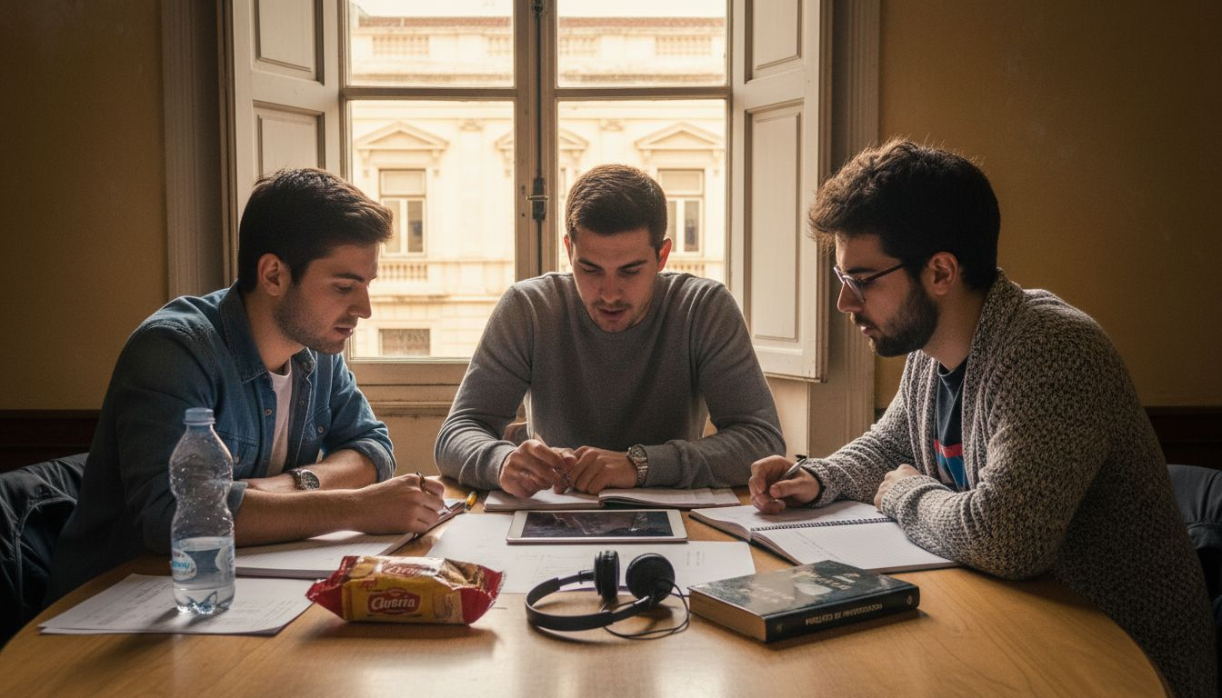 1 Alunos juntam-se para desenvolver um projeto académico em conjunto