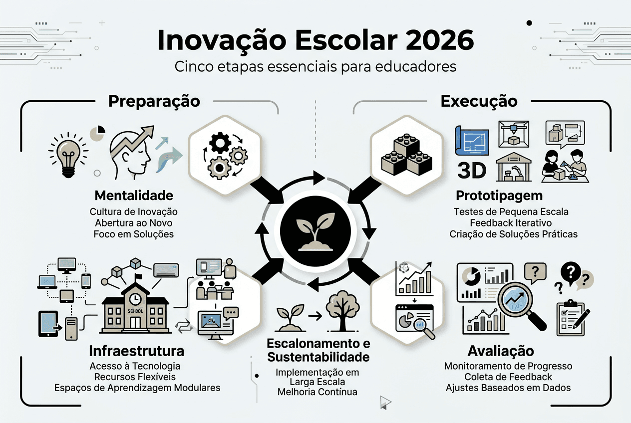 Infográfico: Caminho para a inovação nas escolas