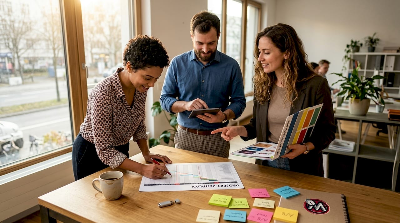 Unternehmenswebsite Launch: Schnell, transparent, erfolgreich Zeitplan für die Teamarbeit beim Website-Launch