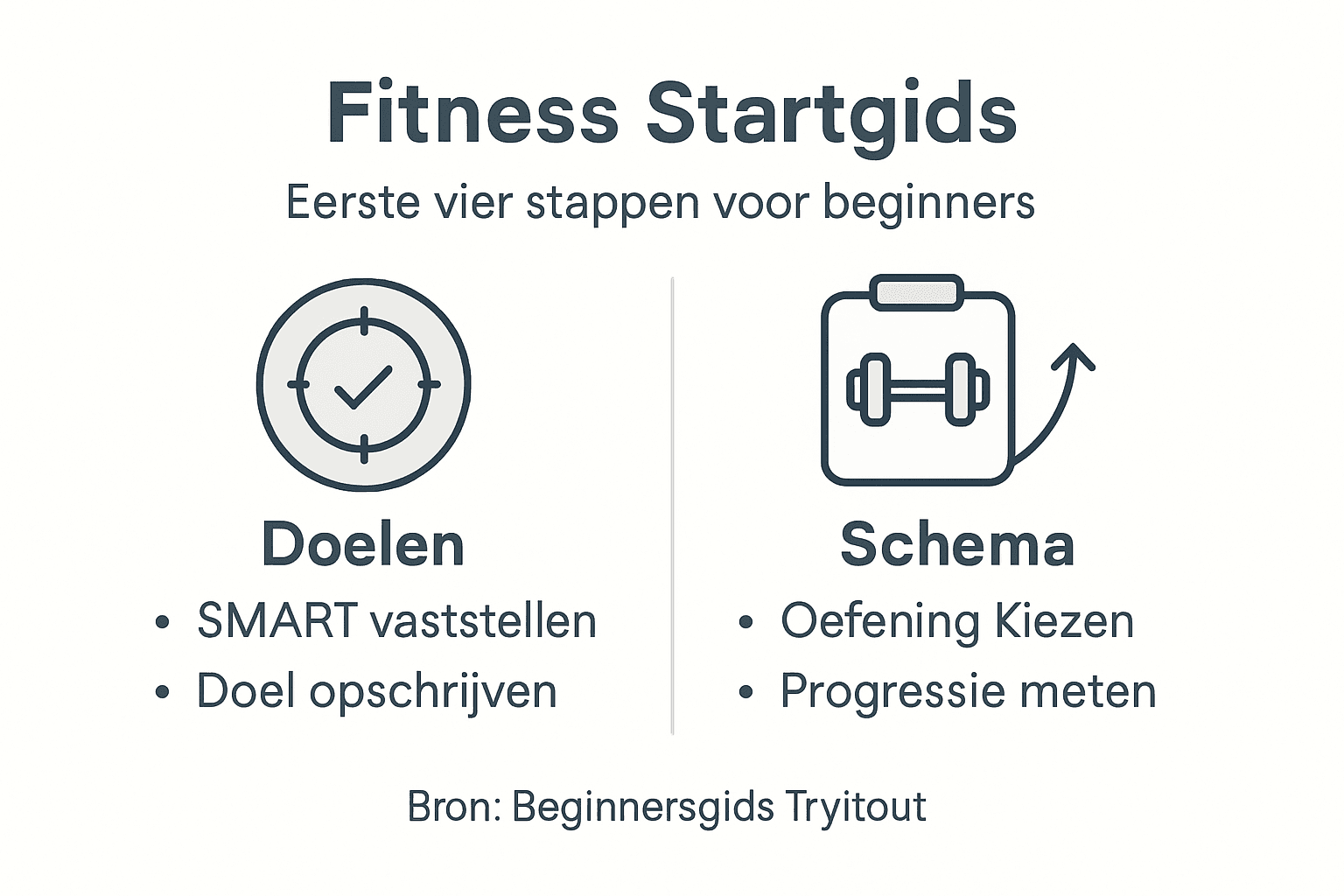 Handige infographic: zo begin je met sporten, stap voor stap
