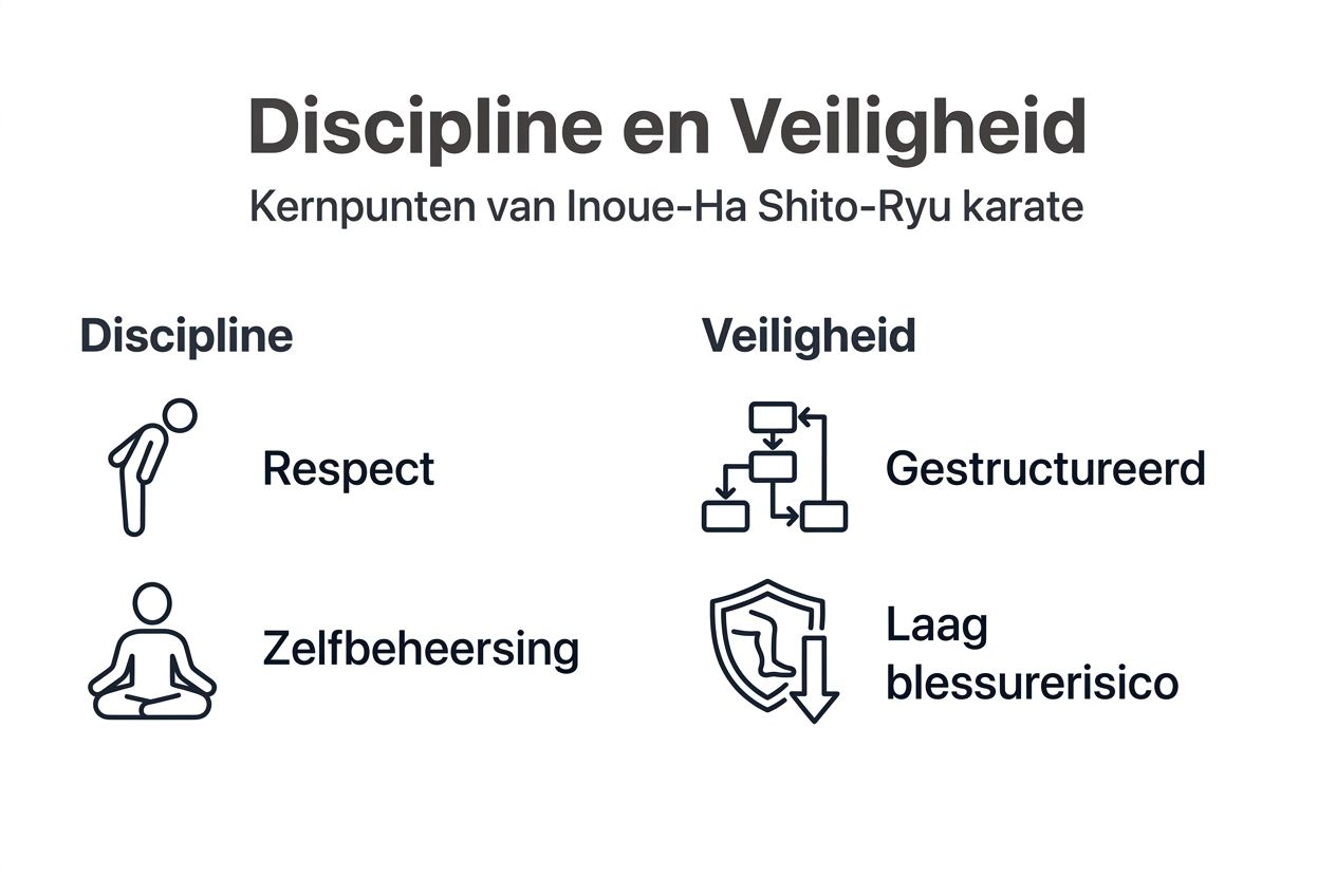 Infographic: discipline en veiligheid binnen de karatesport