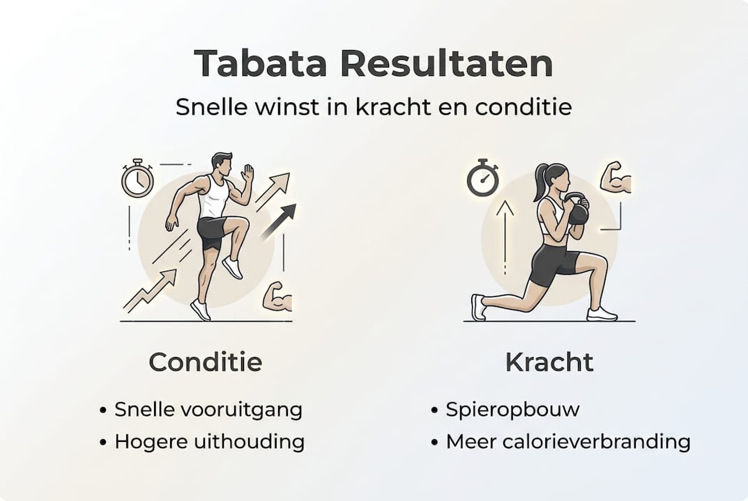 Infographic: de effecten en voordelen van Tabata op een rij