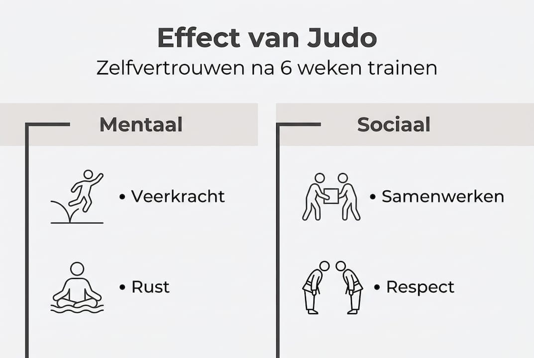 Infographic: Hoe judo bijdraagt aan het zelfvertrouwen van kinderen