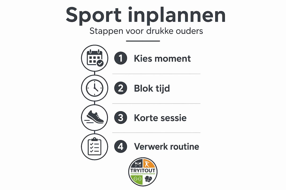Infographic: Vier slimme manieren om sport in te passen in een druk gezinsleven
