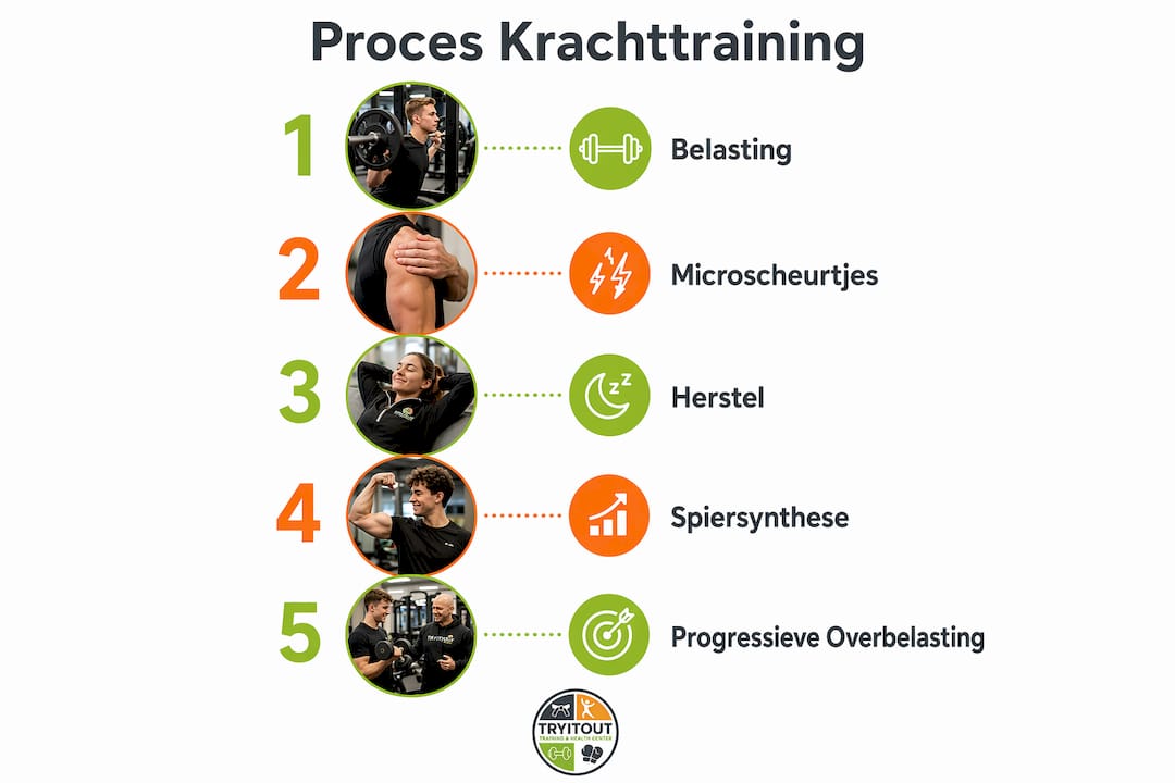 Overzicht: het stappenplan voor krachttraining