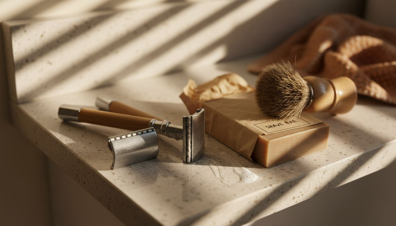 Reusable razors and sustainable shaving accessories