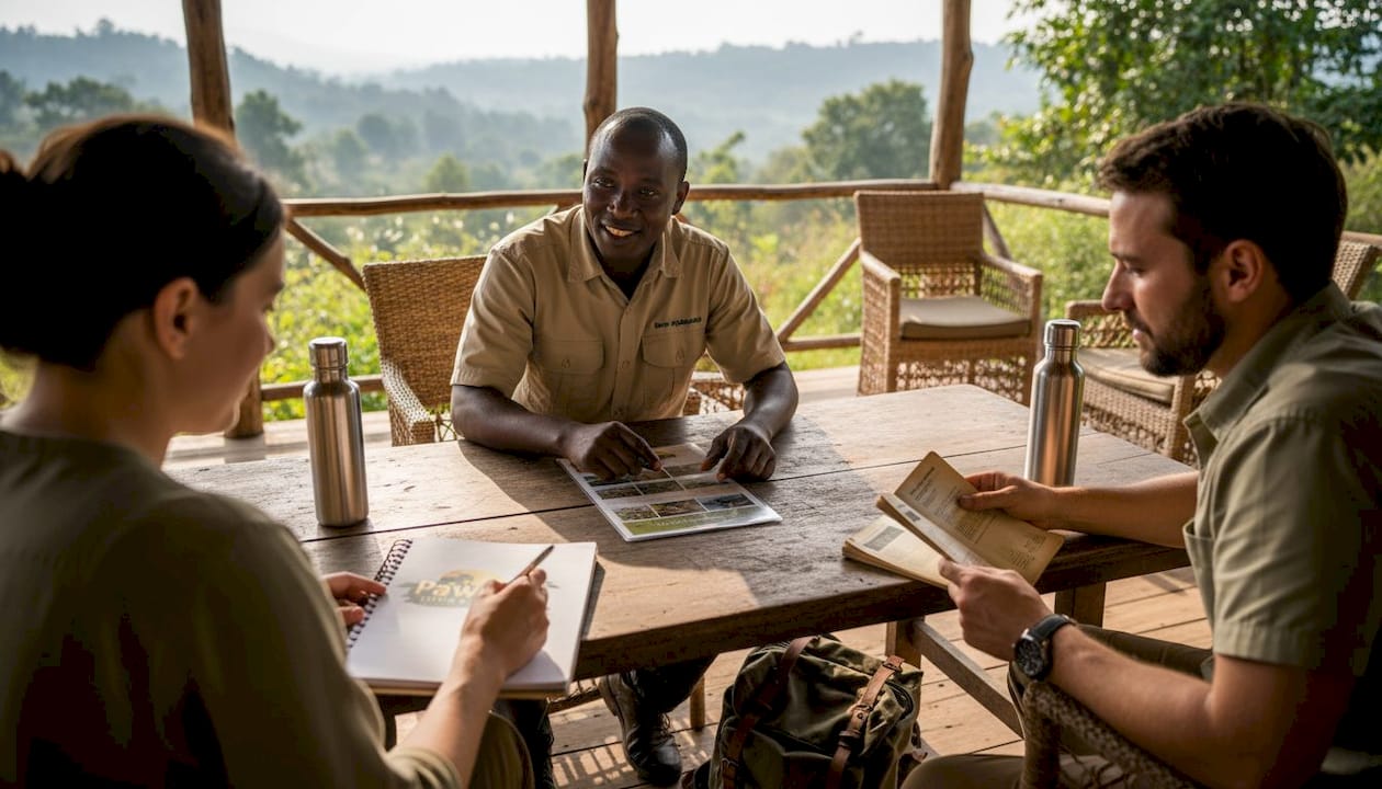 Safari operator discusses ethics with travelers
