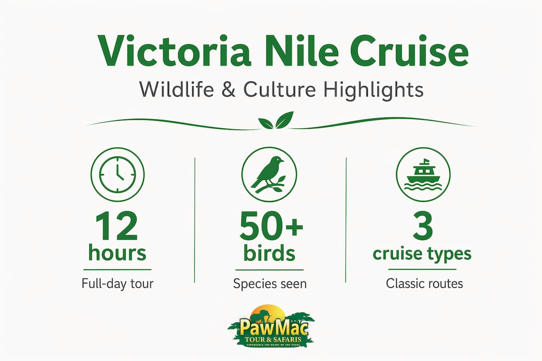 Infographic Victoria Nile cruise stats overview