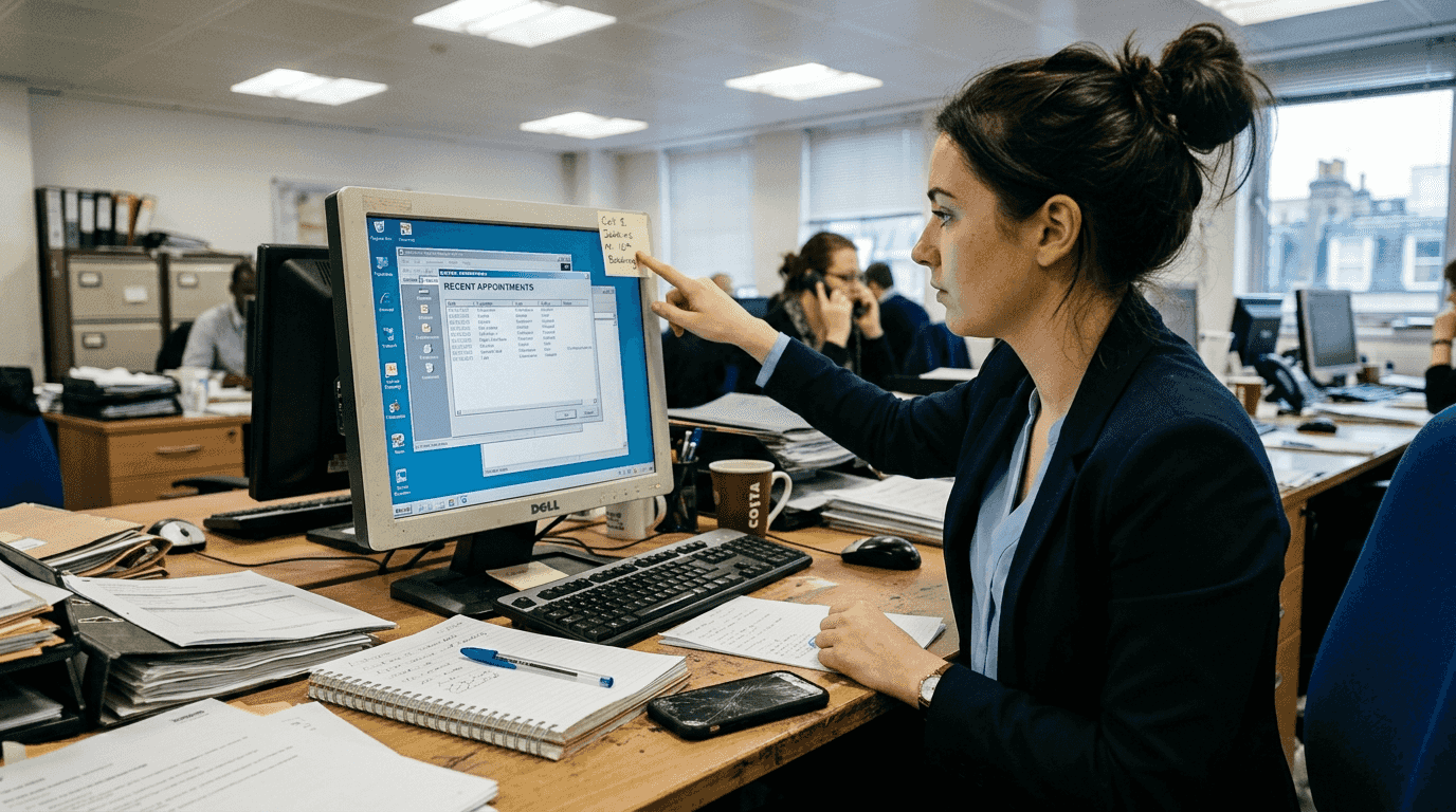 Agent reviewing customer history for AI personalisation