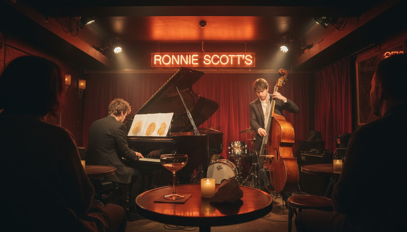 Live jazz performance in intimate London club