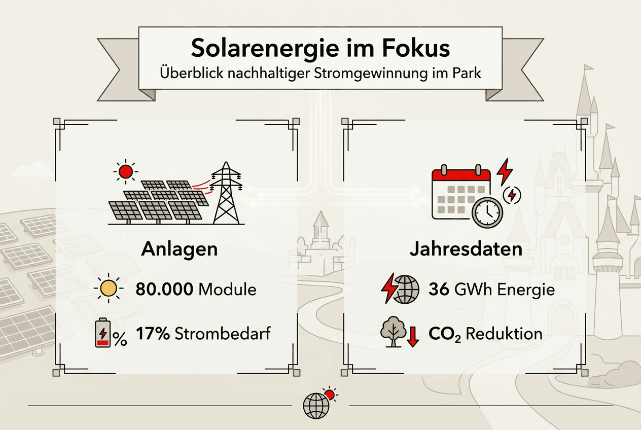 Solarpanel-Fakten auf einen Blick: Die wichtigsten Kennzahlen der Solaranlage im Disneyland Paris