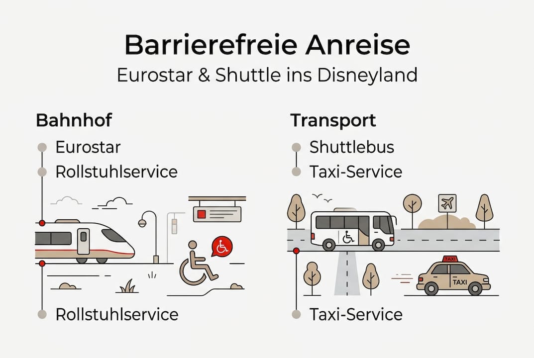 Barrierefreie Anreise zum Disneyland – alle wichtigen Infos auf einen Blick