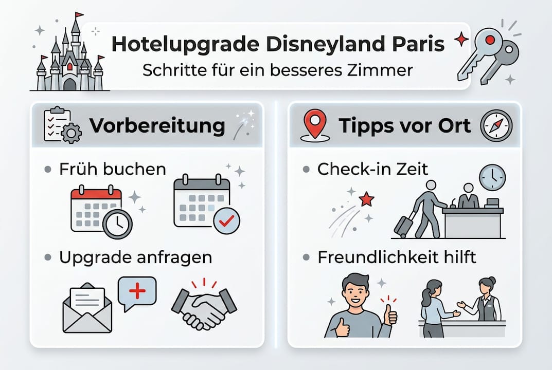 Schritt-für-Schritt-Anleitung: So gelingt das Hotelupgrade in Disneyland Paris