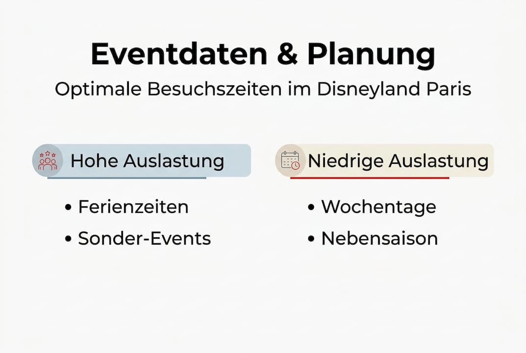 Übersicht: Termine und Highlights im Disneyland – Perfekt für deine Eventplanung