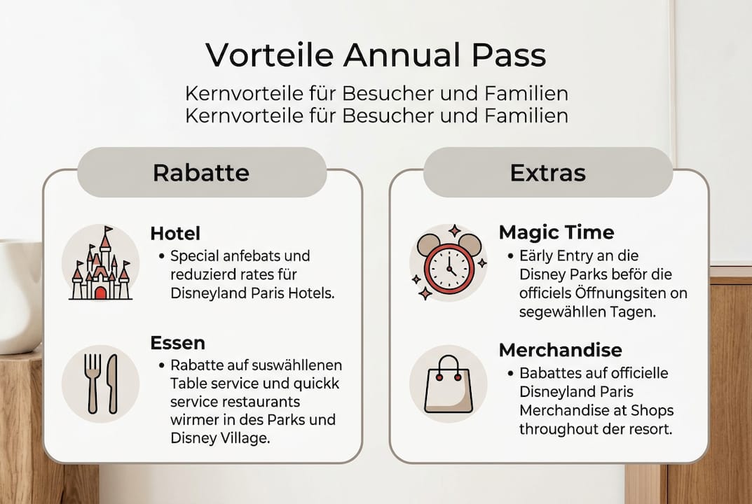 Disneyland Paris Jahreskarte: Alle Vorteile auf einen Blick (Infografik)