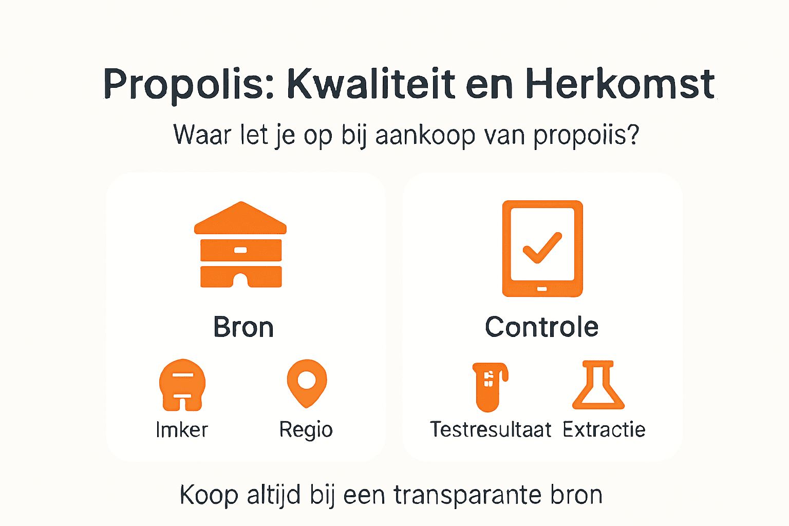Infographic: de kwaliteit en oorsprong van propolis