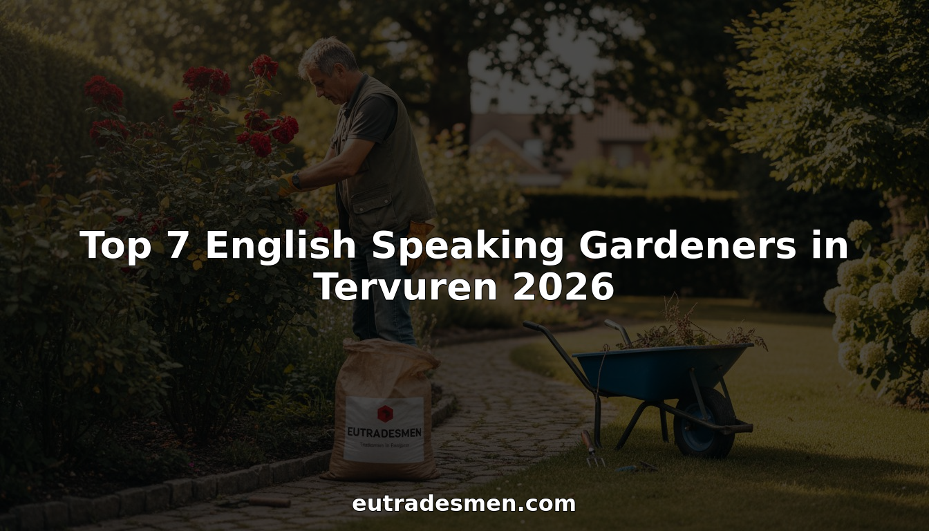 English speaking gardener working in Tervuren garden