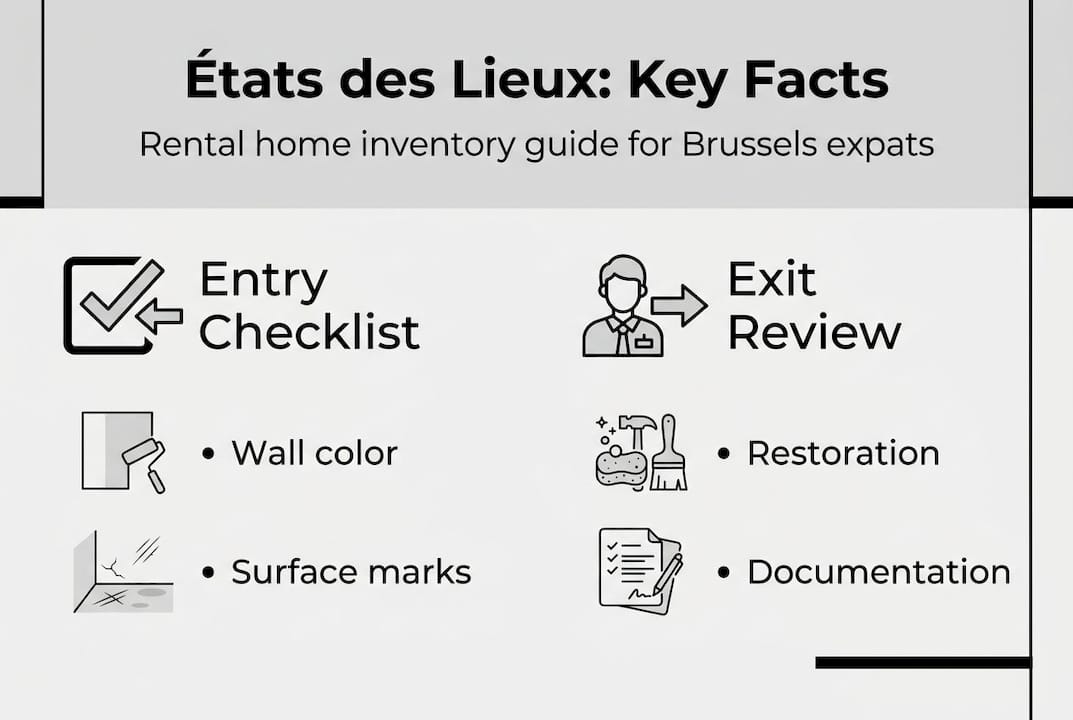 Infographic explaining état des lieux inventory process