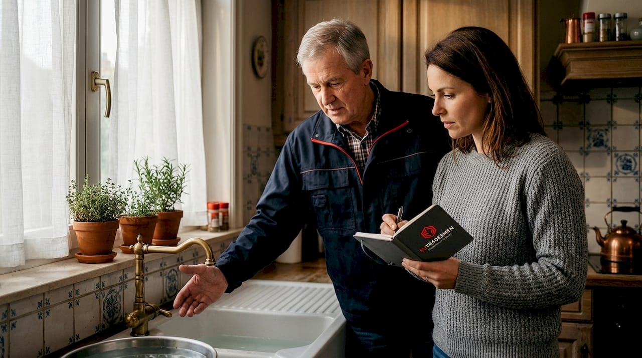 Tenant and landlord discussing home repairs