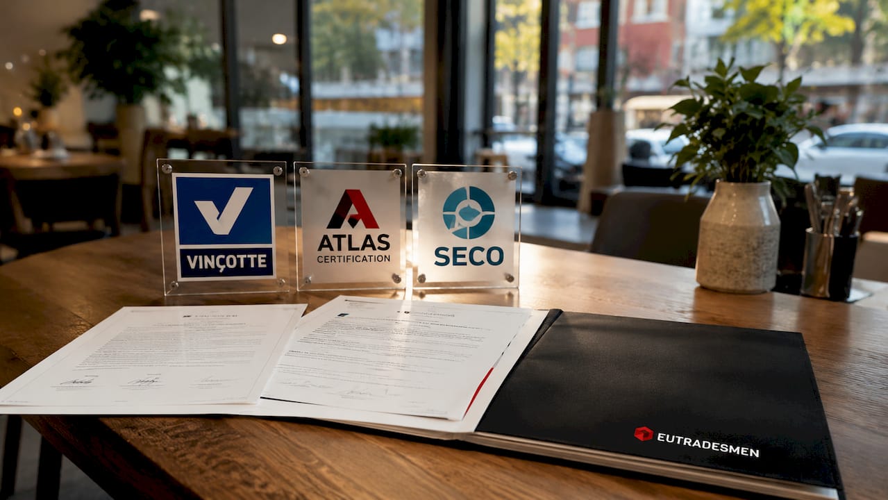 Certification badges and accreditation documents