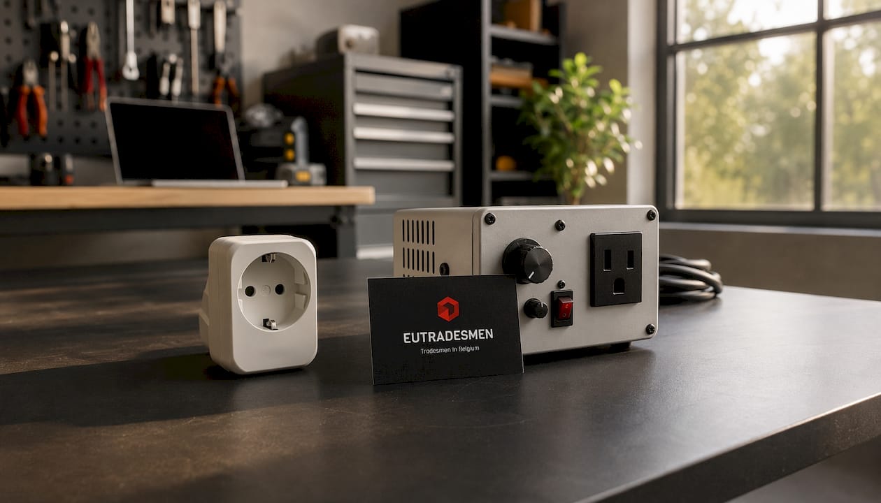 Voltage converter and Belgian plug adapter