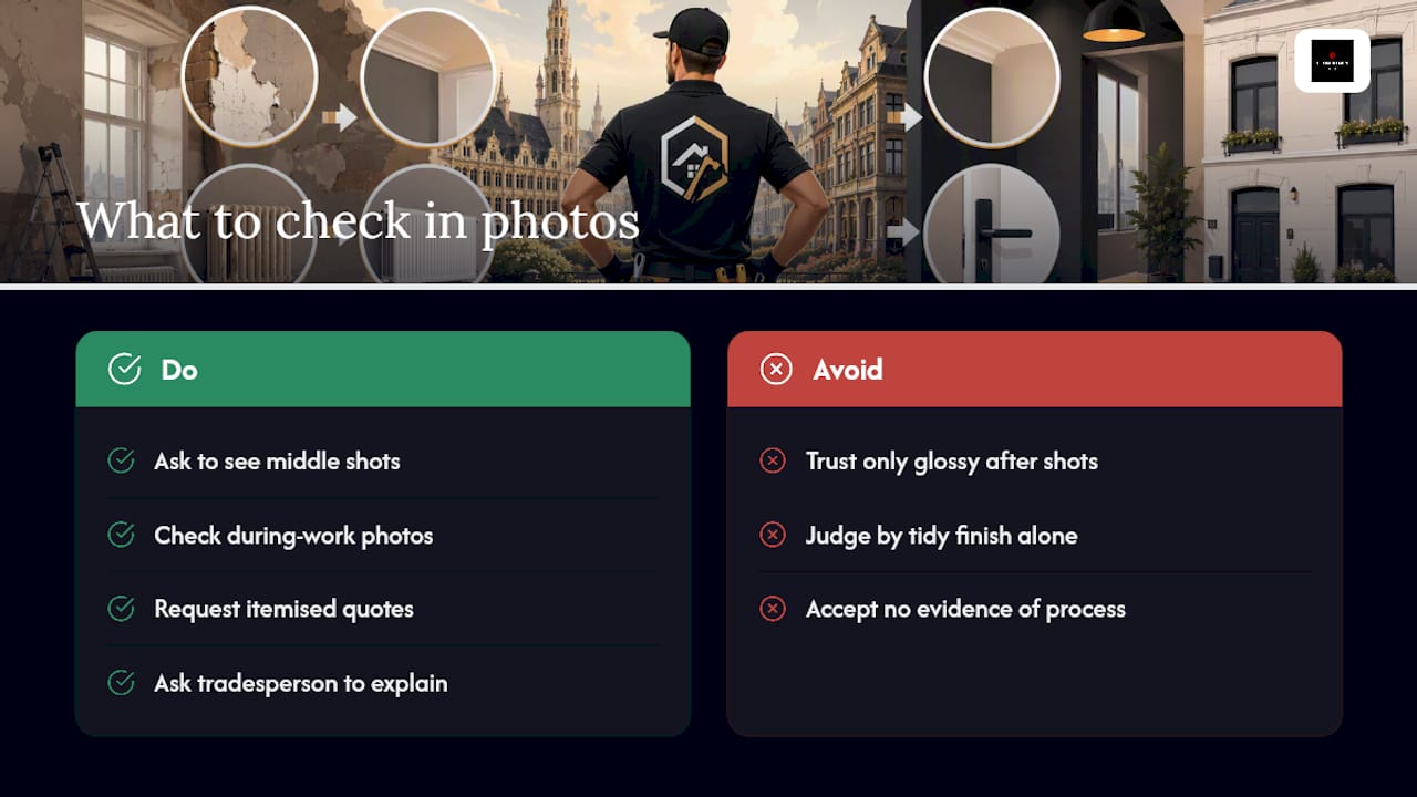 Why most before-and-after galleries miss the point — overview diagram