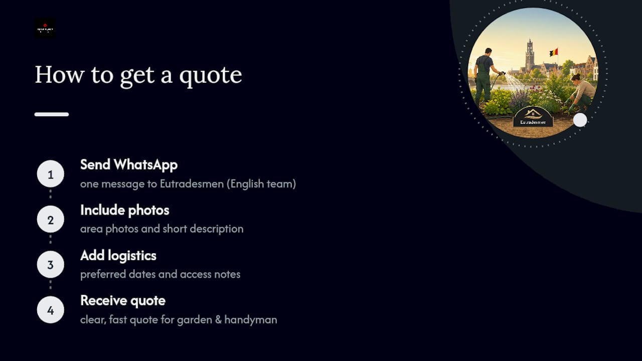 Contact Eutradesmen for your garden clean-up quote — overview diagram