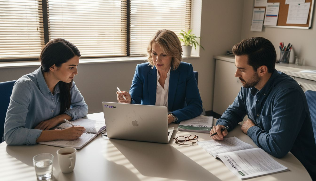 Medical staff receives workflow software training session