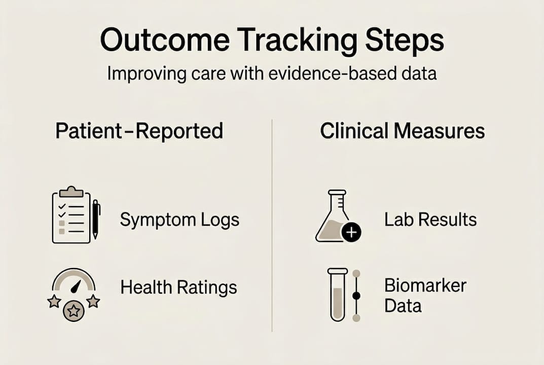 Infographic showing patient tracking workflow