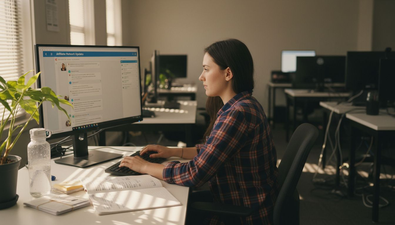 Coordinator using affiliate network dashboard