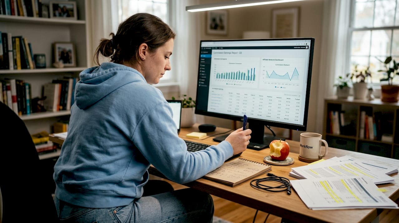 Affiliate marketer reviews commission earnings reports