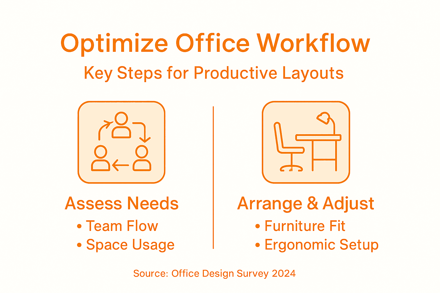 Infographic on optimizing office workflow steps