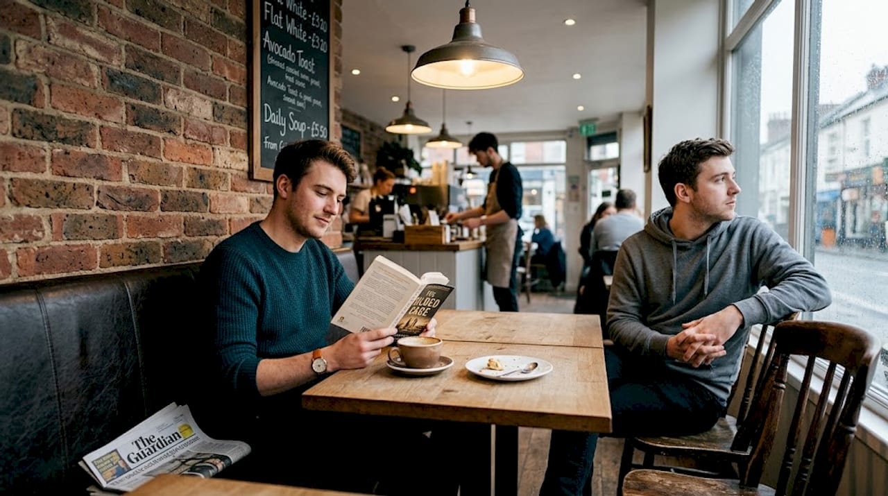 Seating styles highlighting café character