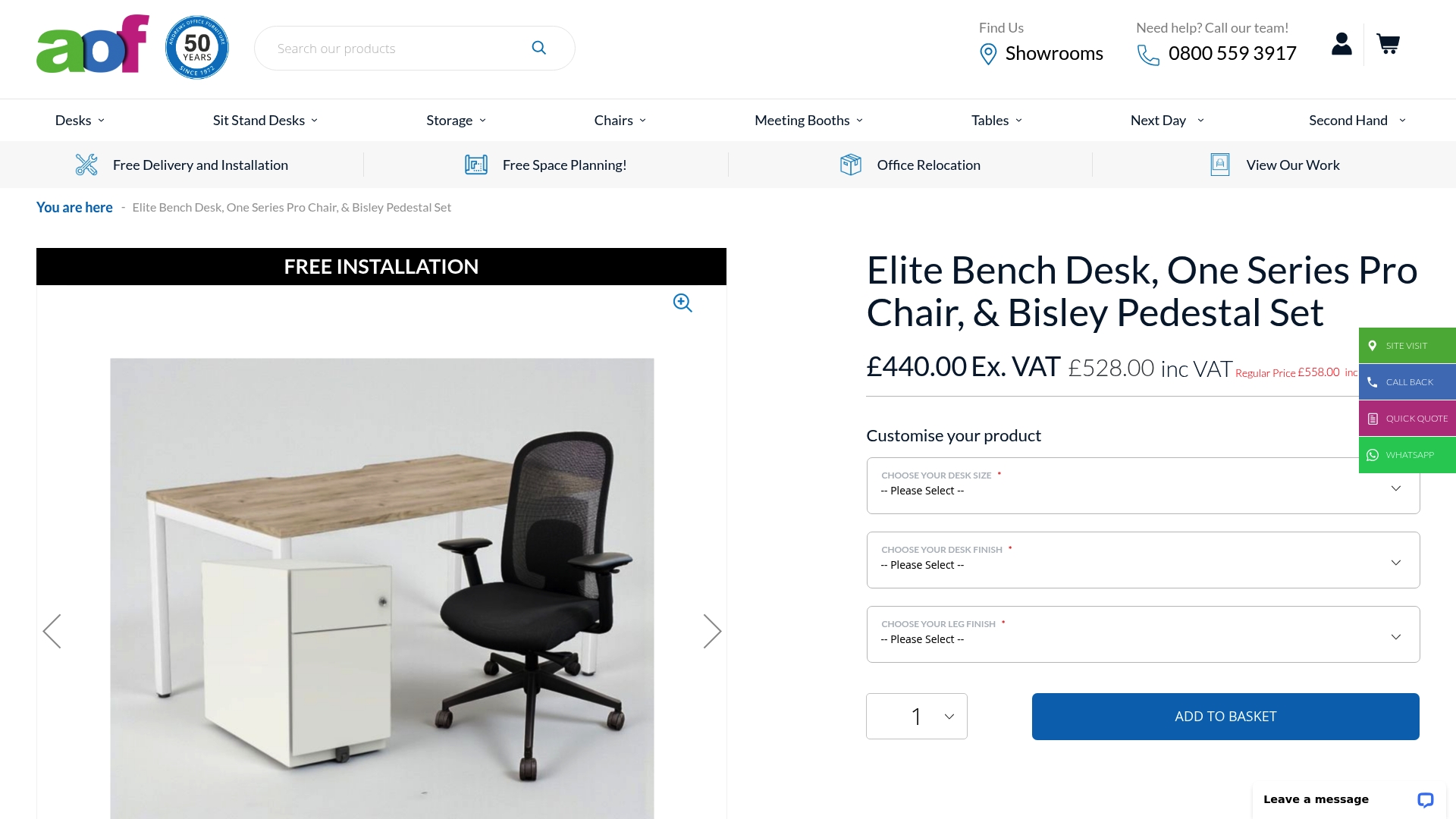 https://andrewsofficefurniture.com/elite-bench-desk-one-series-pro-chair-and-bisley-pedestal-set