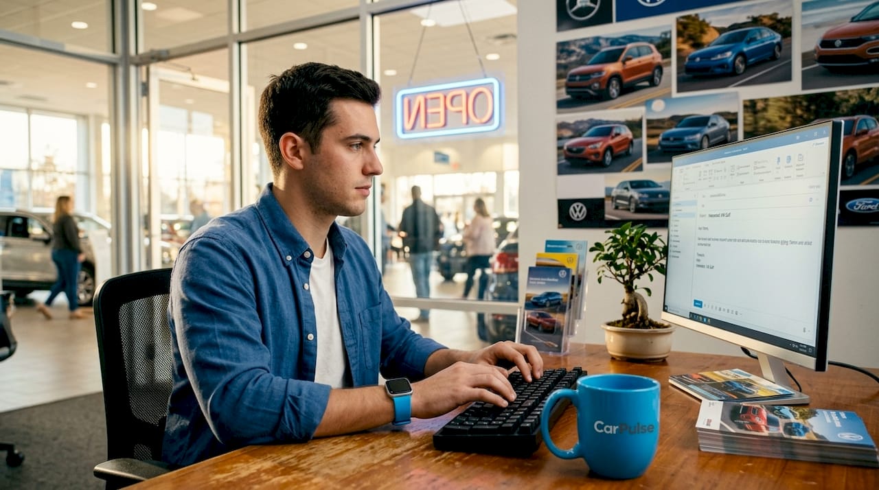 Tregtari që përgjigjet shpejt ndaj kërkesës online për makinë