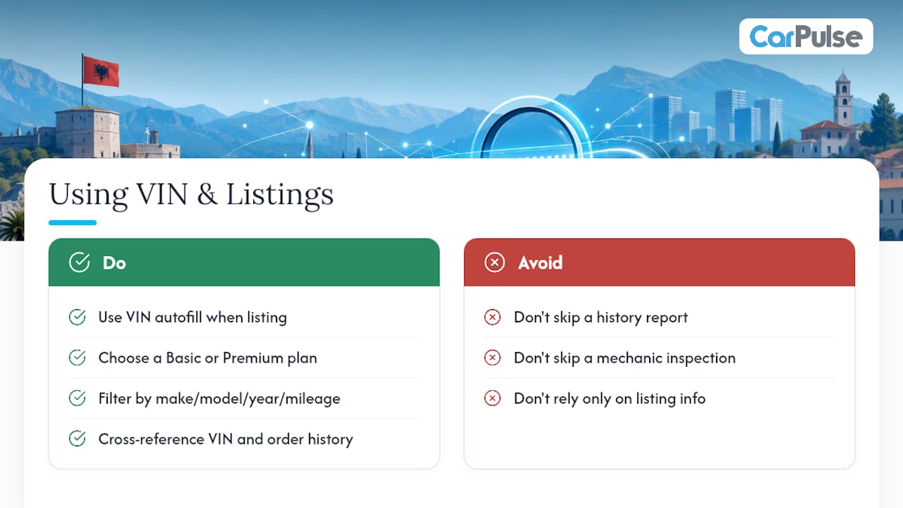Check VIN Details and Browse Verified Listings on Carpulse — overview diagram