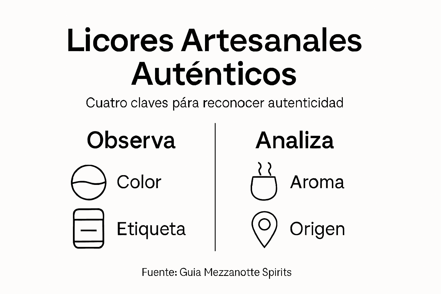 Infografía: cómo reconocer licores artesanales auténticos