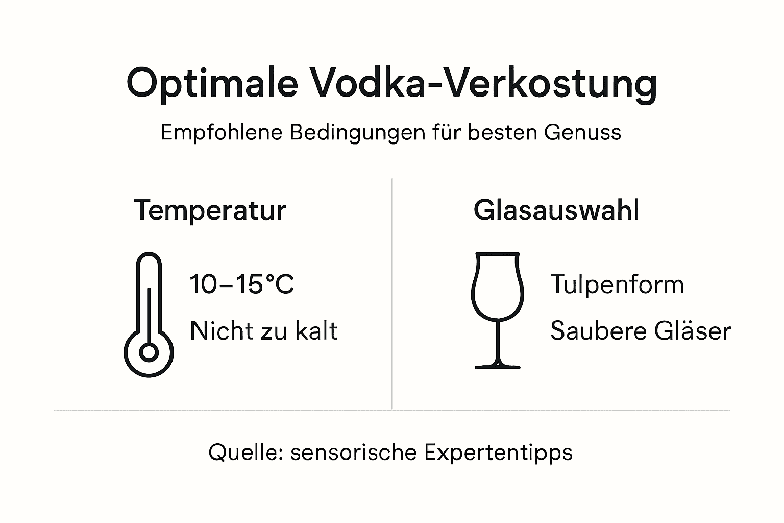 Infografik: So gelingt die perfekte Wodka-Verkostung