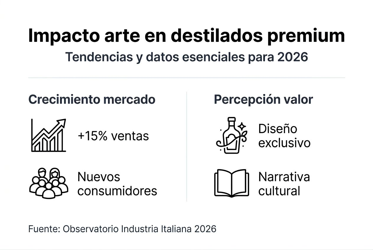 Infografía: Cómo el arte transforma la experiencia de los destilados premium