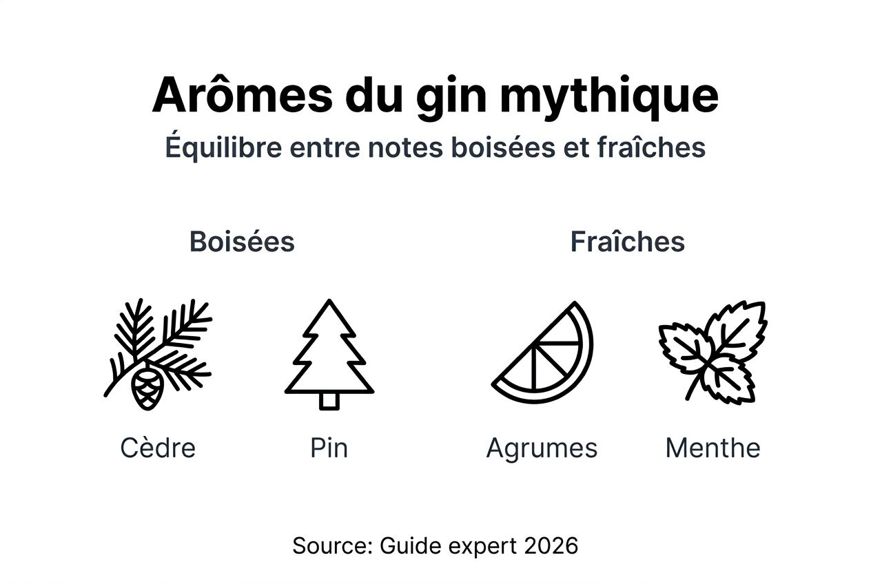 Portrait aromatique du gin d’exception – infographie
