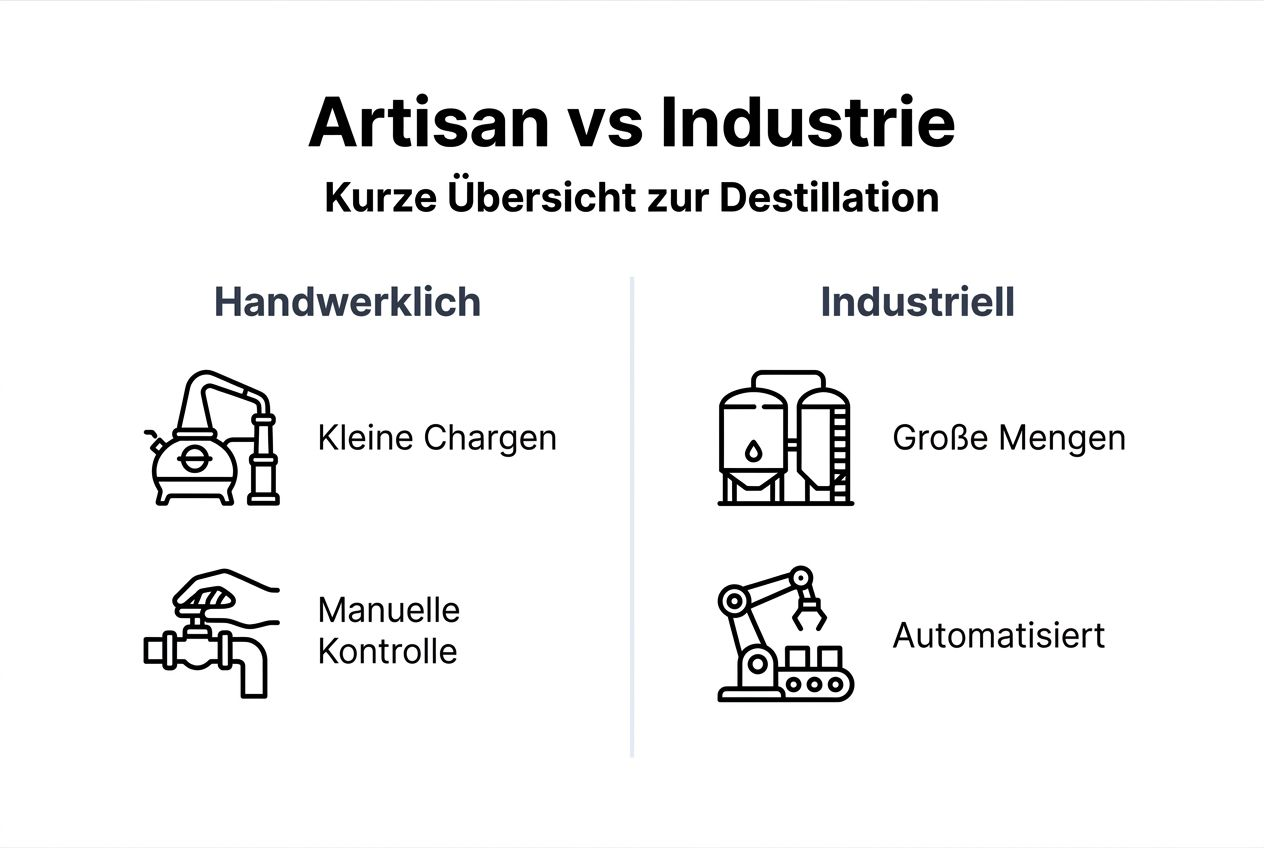 Infografik: Was unterscheidet die verschiedenen Brennereien?