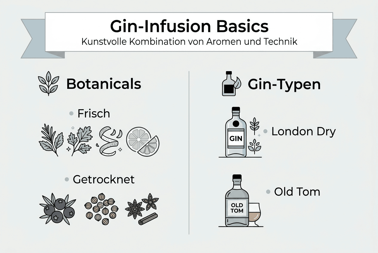 Übersicht: Die wichtigsten Basics zur Gin-Infusion auf einen Blick