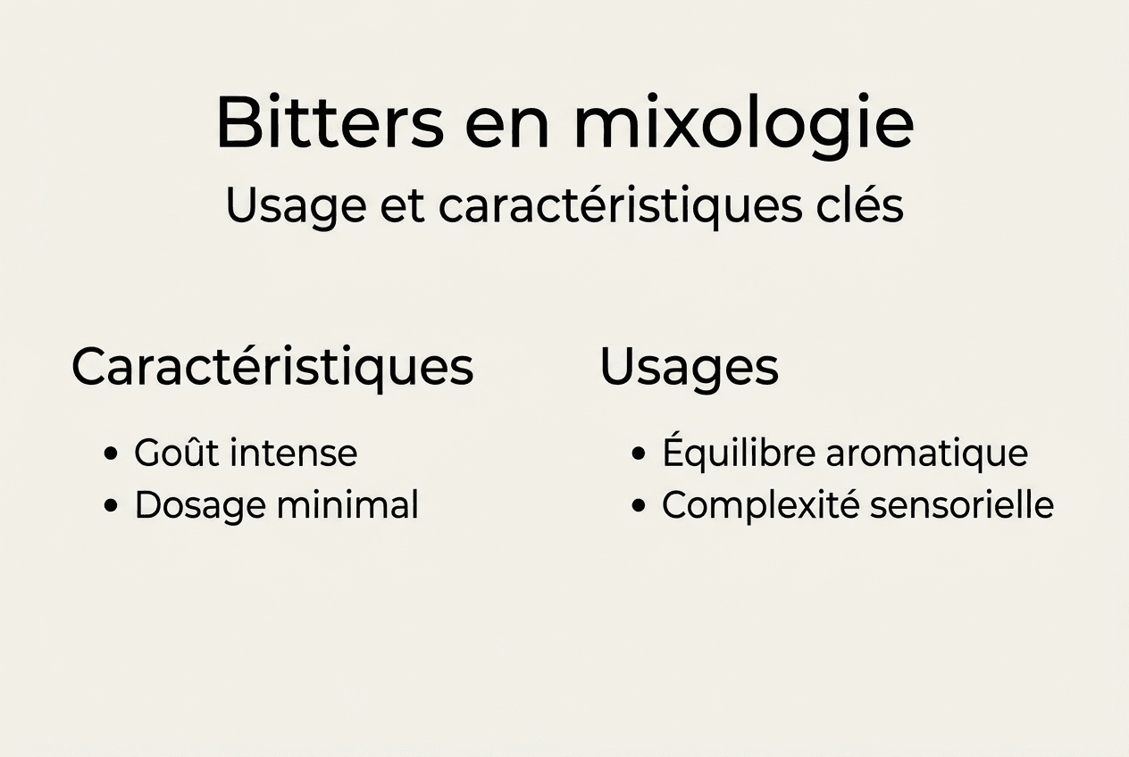Infographie : tout savoir sur le rôle et les spécificités des bitters