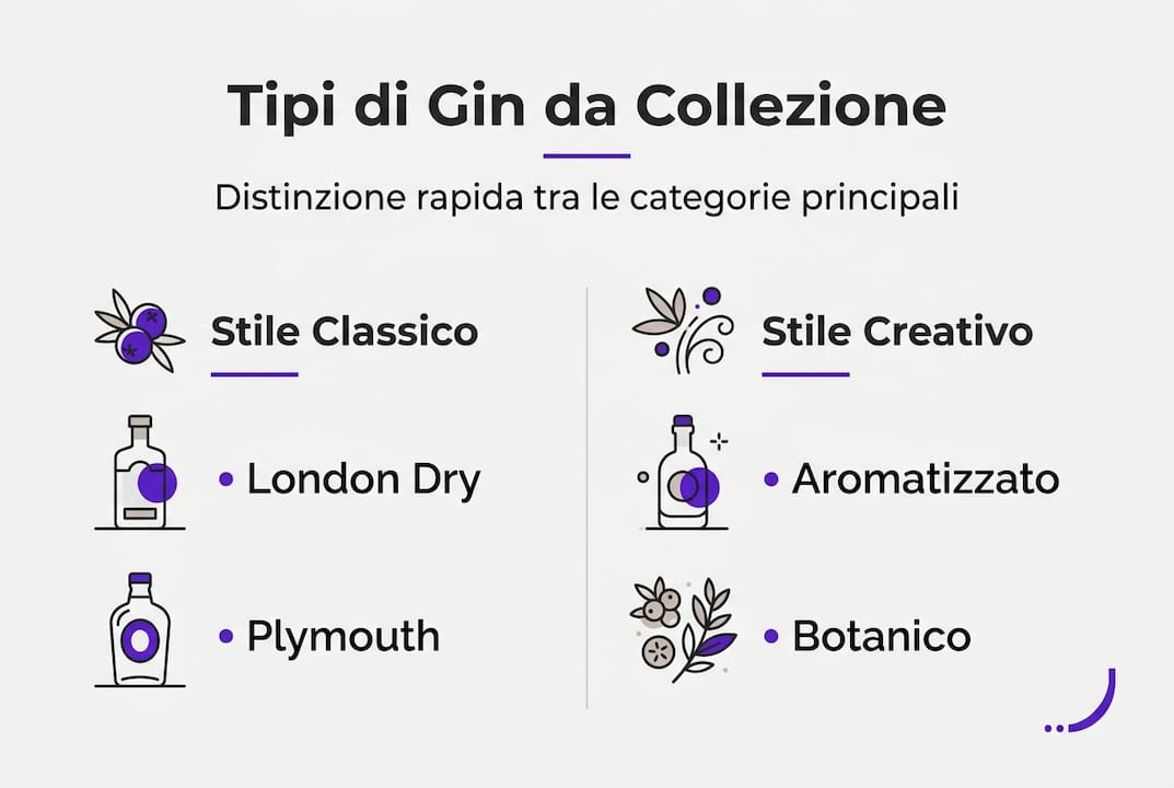Guida illustrata ai gin da collezione
