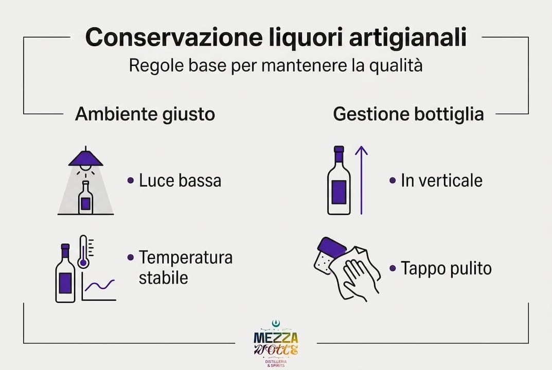 Infografica: le regole fondamentali per conservare al meglio i liquori