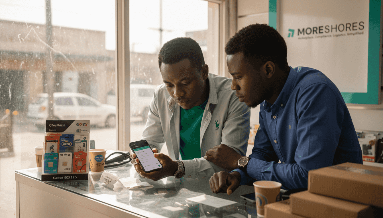 In-store mobile e-commerce transaction in Africa