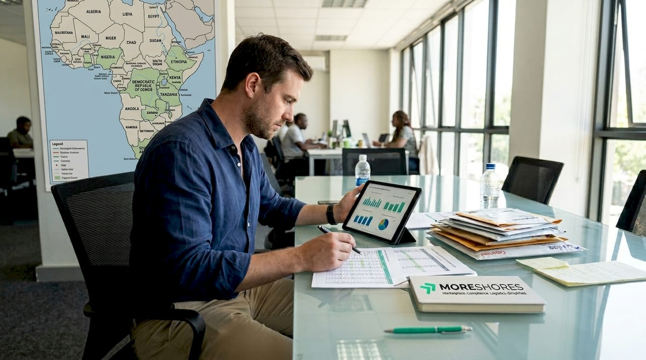 Operations lead reviews African courier routes