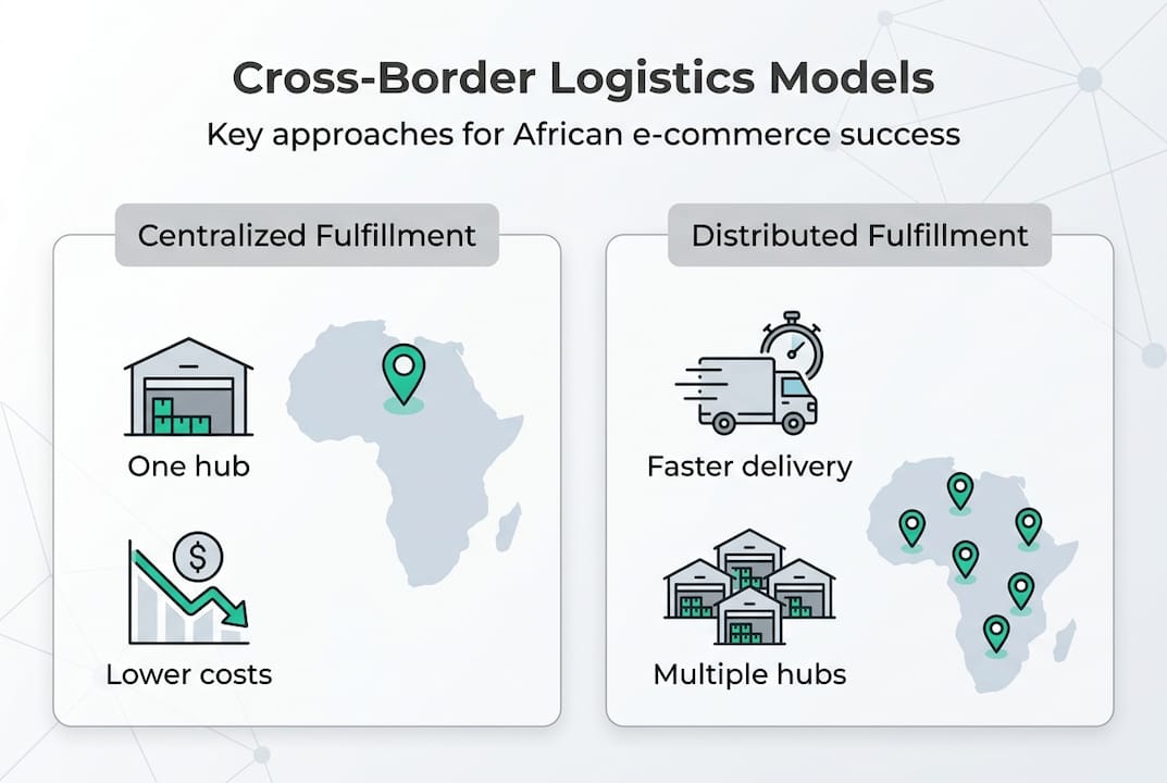 Infographic on centralized versus distributed fulfillment